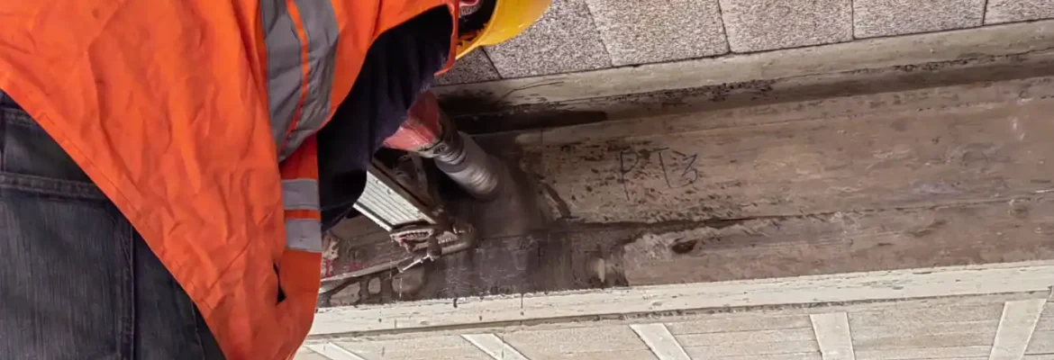 Essai de carottage du béton
