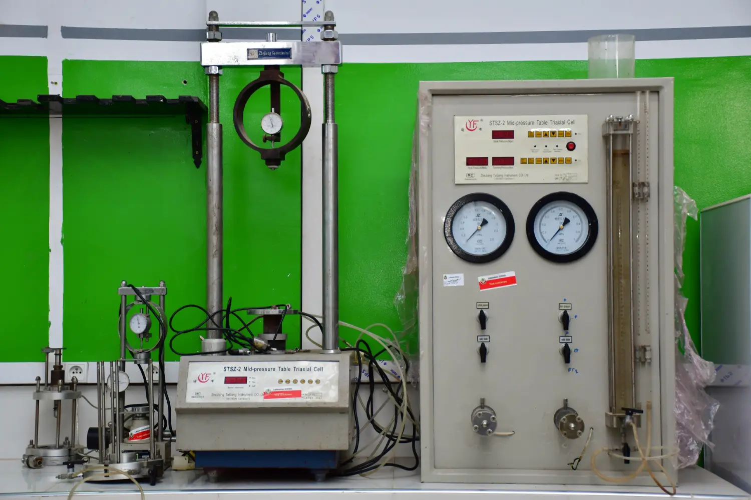 Essai de cisaillement à l'appareil triaxial